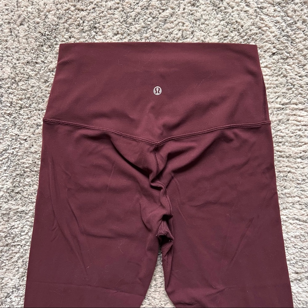 Lululemon Align Crop *21" Size 6 REDWOOD
